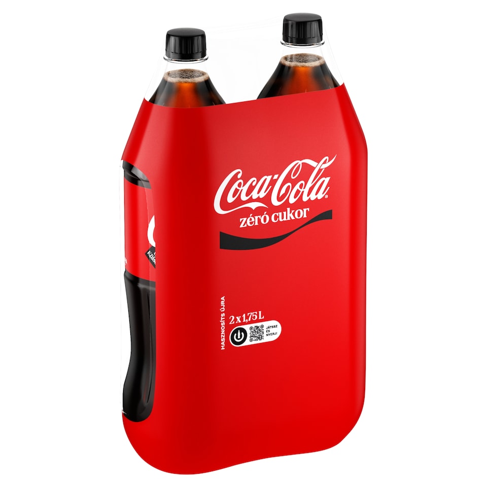 Coca-Cola Zero Sugar Cola-Flavored Calorie-Free Carbonated Soft Drink with Sweeteners 2 x 1,75 l