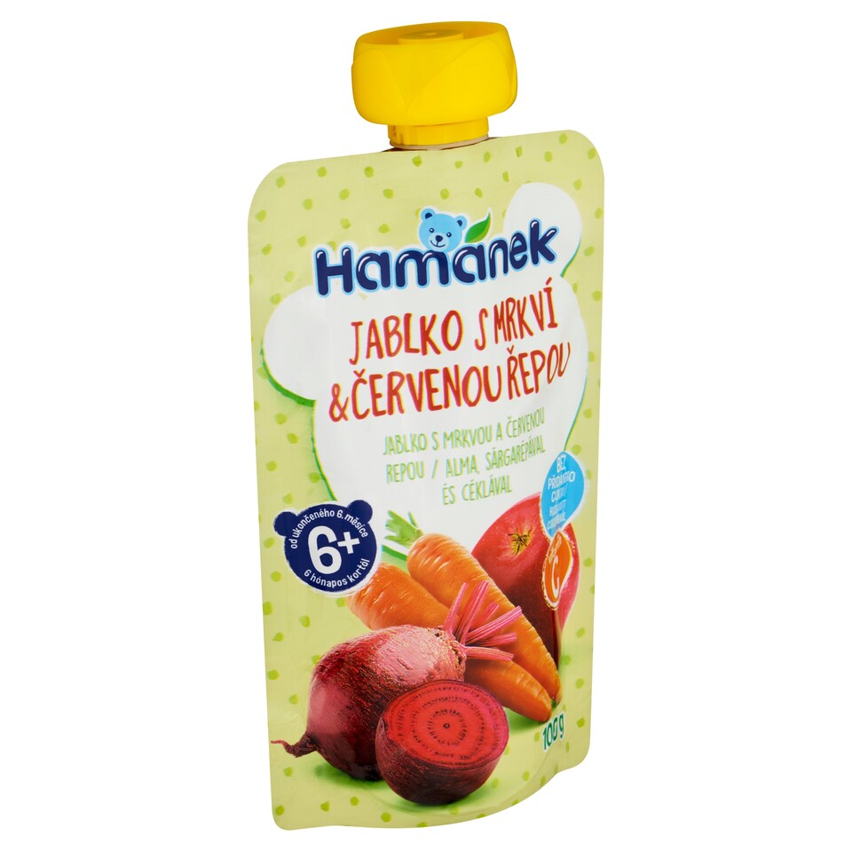Hamánek Jablko s mrkví & červenou řepou 100g