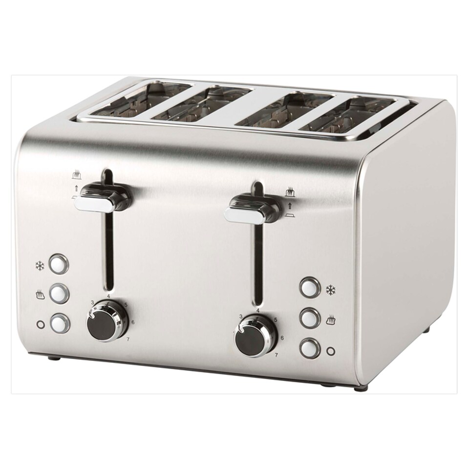 Tesco 4Tss15 4 Slice Stainless Toaster
