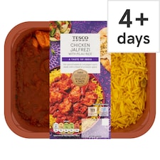 Tesco Chicken Jalfrezi & Pilau Rice 400G