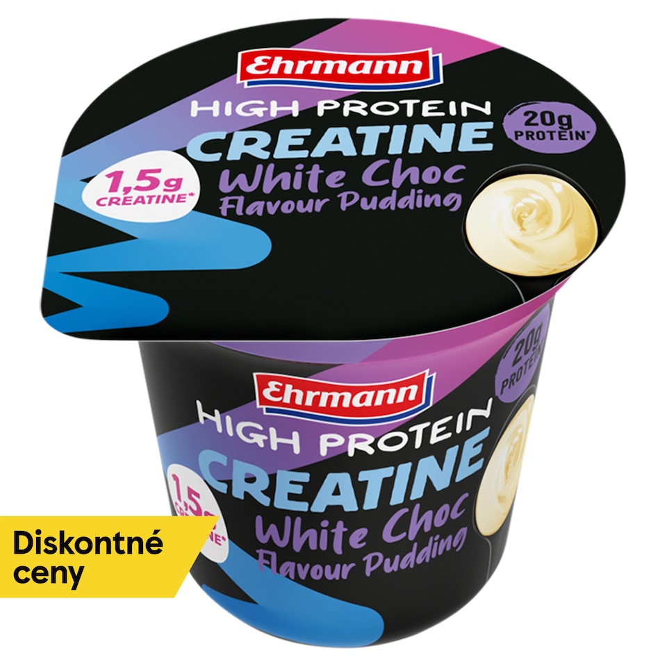 Ehrmann High Protein Creatine Pudding White Choc Flavour 230 g