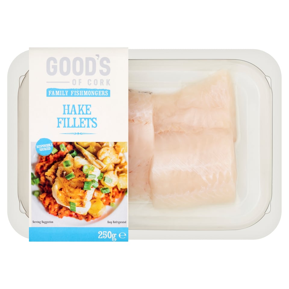 Good's of Cork Hake Fillet Skinless 250g