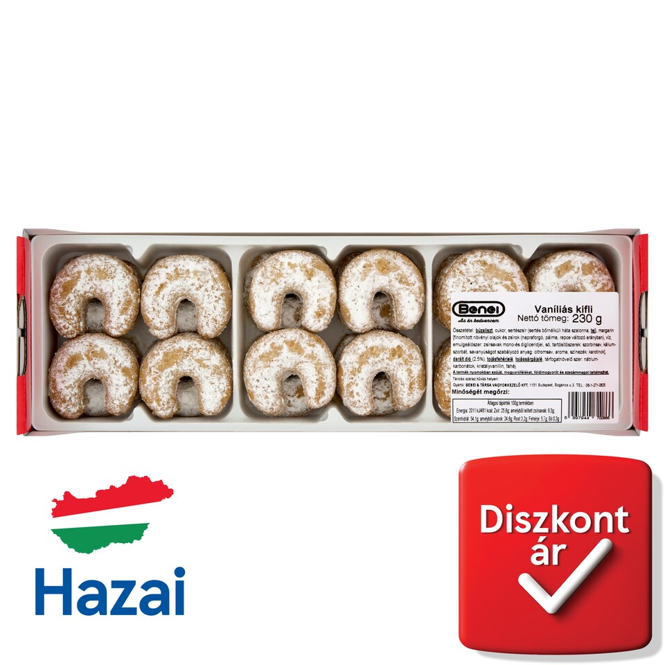 Benei vaníliás kifli 230 g