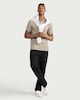 image 1 of F&F Cotton Rich Textured Polo Shirt in Stone