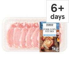 Tesco Pork Loin Steaks 1kg