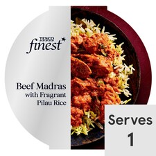 Tesco Finest* Beef Madras And Rice 450G