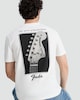 image 1 of Fender Pure Cotton Slogan Short Sleeved T-Shirt in White