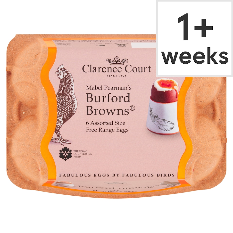 Clarence Court Burford Browns Free Range Eggs 6 Pack