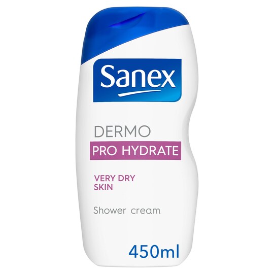 Sanex Derma Pro Hydrate Dry Skin Shower Cream 450Ml Tesco Groceries
