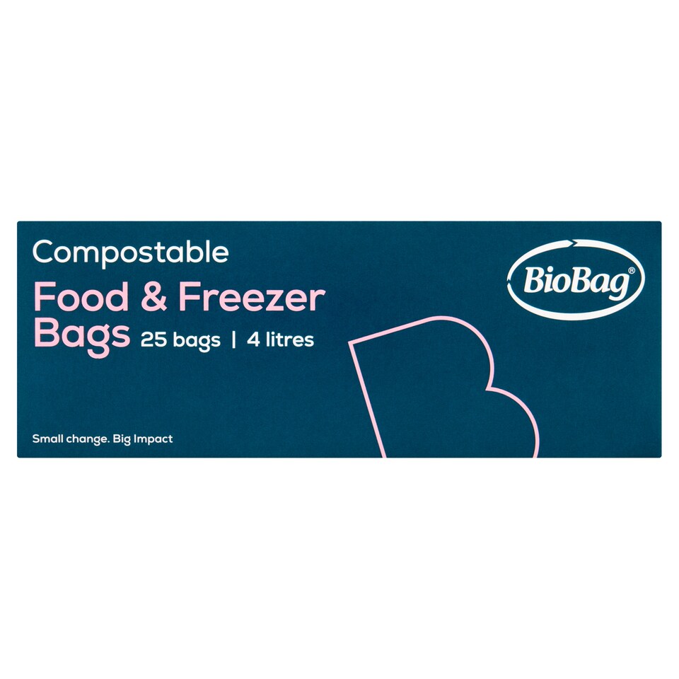 Biobag Biological Freezer And Food 4L 25 Bags