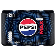 Pepsi Max Soft Drink - 12 x 330ml