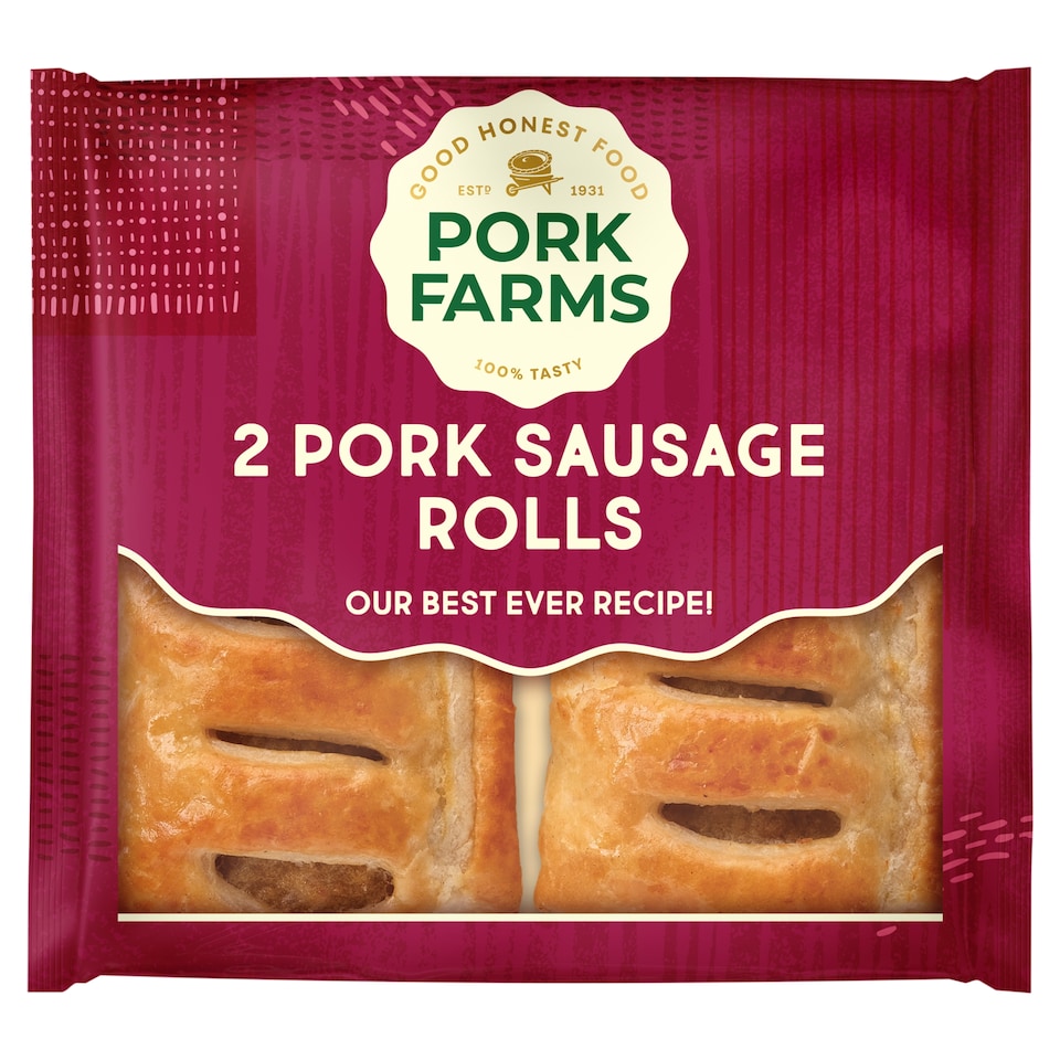 Pork Farms 2 Pork Sausage Rolls 160g