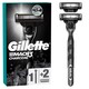 obrázok 1 z Gillette Mach3 Charcoal Holiaci Strojček pre Mužov, 1 Gillette Holiaci Strojček s 3 Čepieľkami