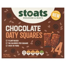 Stoats Chocolate Oaty Squares 4X25g