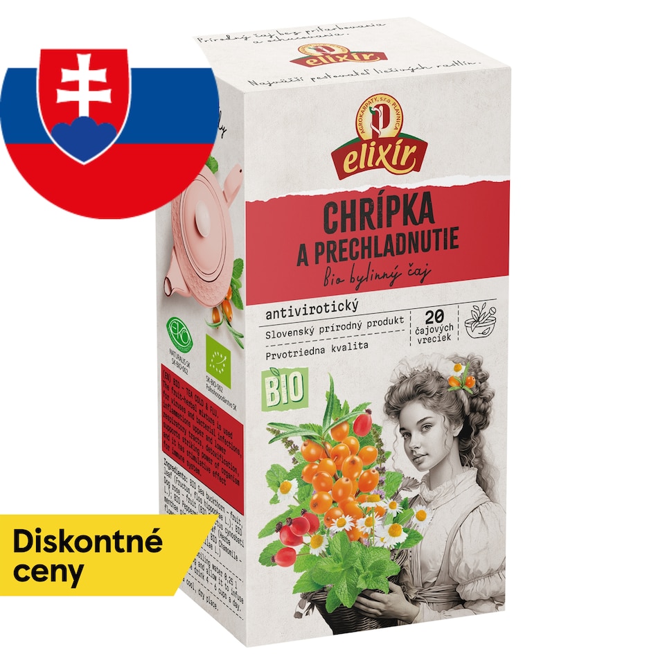 Elixír Bio chrípka a prechladnutie ovocno-bylinný čaj 20 x 2 g (40 g)