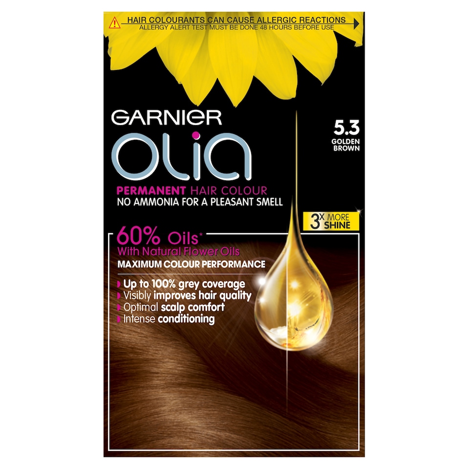 image 1 of Garnier Olia Permanent Hair Colour - Golden Brown 5.3