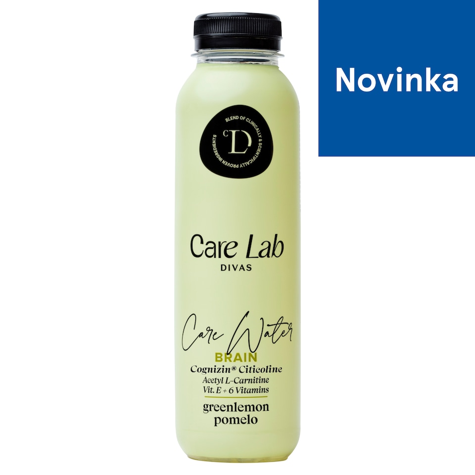 Care Lab Divas Care Water Brain nápoj s prírodnou arómou zeleného citróna a pomela 400 ml
