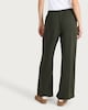 image 3 of F&F Wide Leg Drawstring Co-ord Trousers in Khaki
