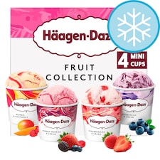 Haagen-Dazs Fruit Mini Cups Ice Cream 4X95ml