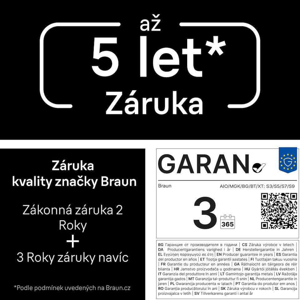 Obrázek 1 pro produkt Braun All-in-One Series 3, 4v1 Sada Pro Péči O Tělo, Ostrý Břit, 14 Délek, AIO3500, Šedá
