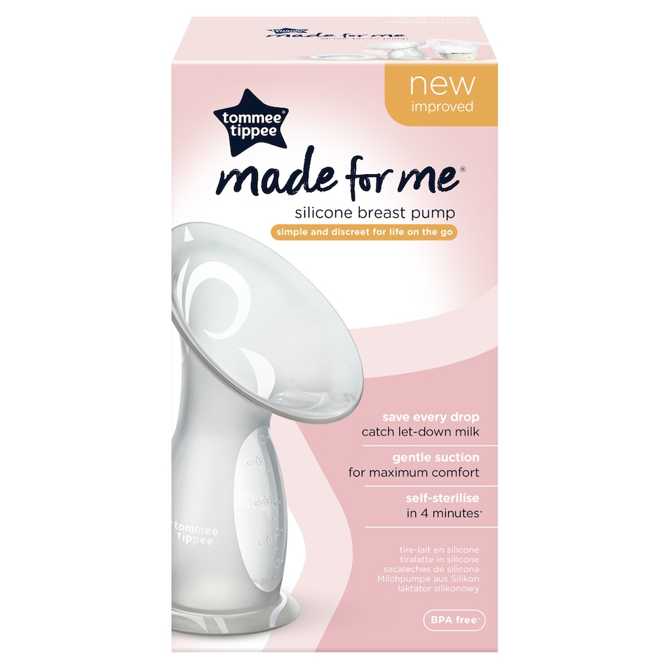 image 1 of Tommee Tippee Silicone Manual Breast Pump
