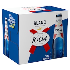 Kronenbourg 1664 Blanc Premium Lager Beer 12x330ml