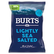 Burts Potato Chips Lightly Sea Salted 150G