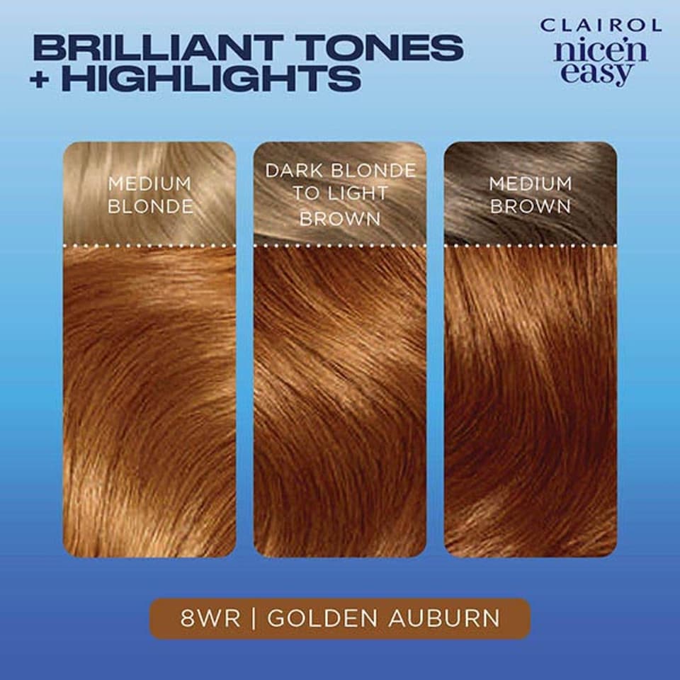 image 1 of Clairol Nice ‘N Easy Golden Auburn 8Wr Hair Dye