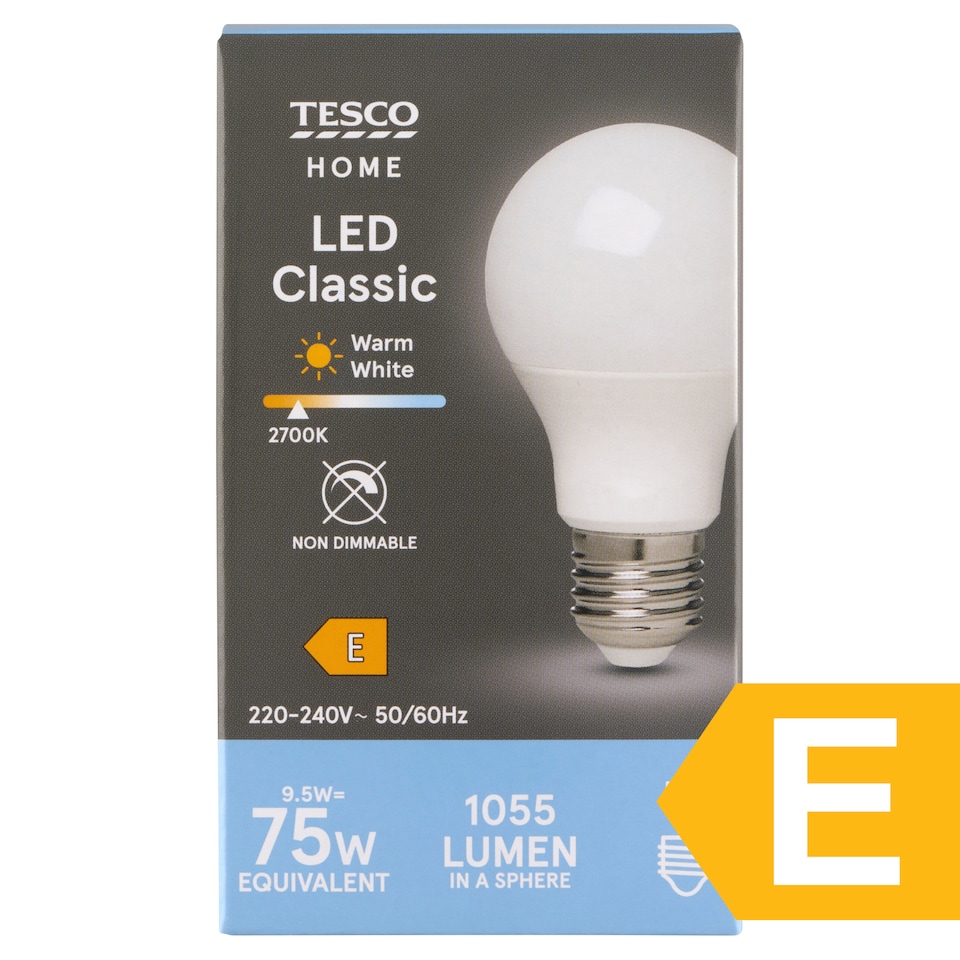 Tesco Home E27 ES 1055 lm 75 W 2700K LED klasszik izzó  1. kép