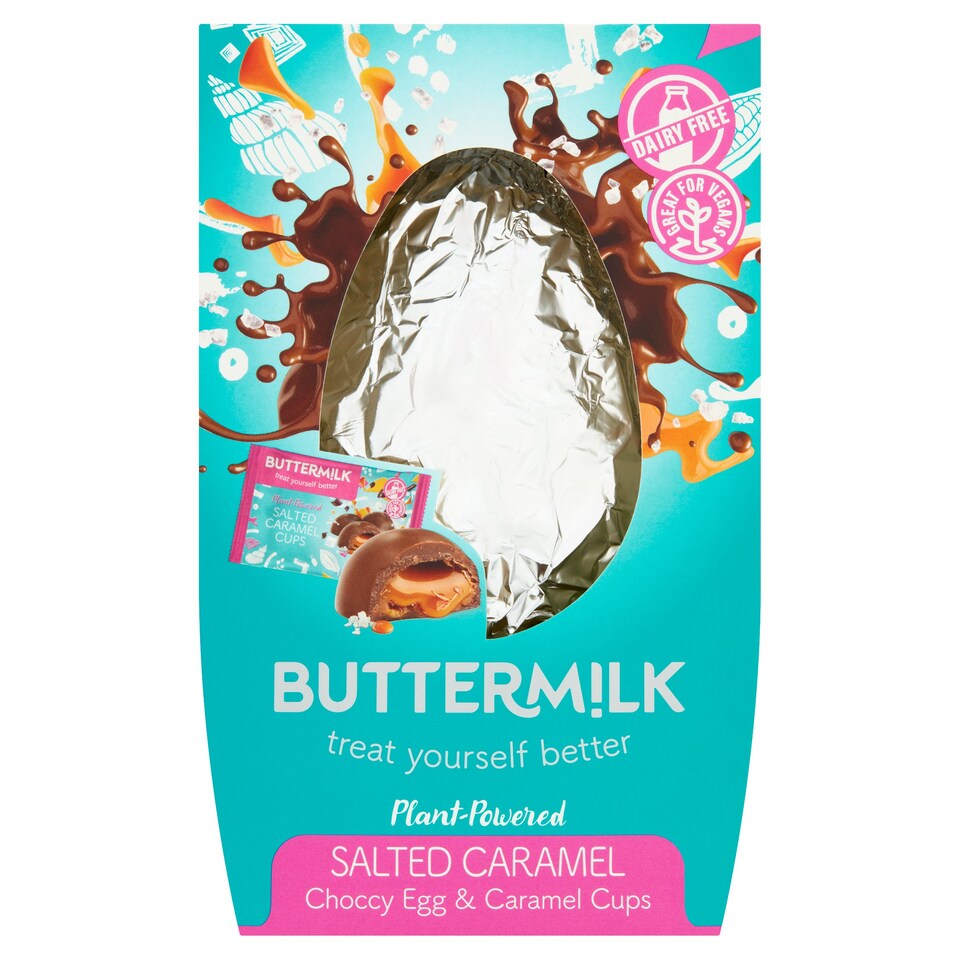 Buttermilk Vegan Salted Caramel Egg 172G Tesco Groceries