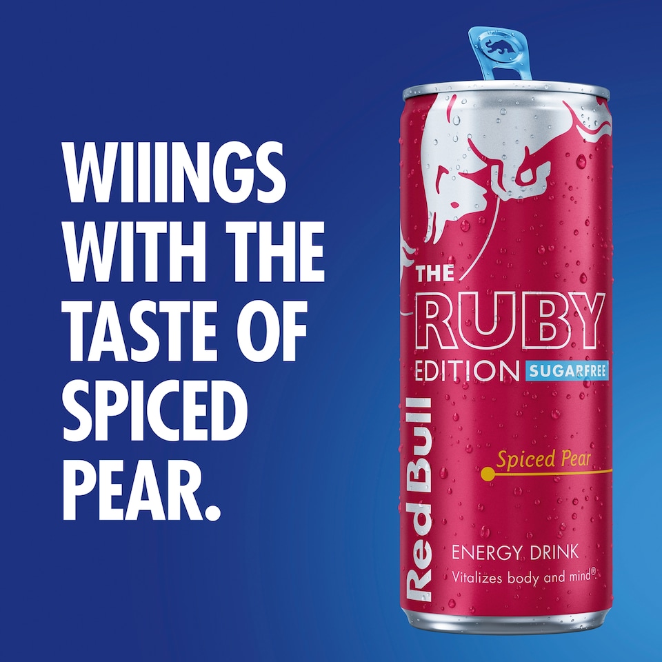 image 1 of Red Bull The Ruby Edition Sugarfree Energy Drink - Spiced Pear 355ml