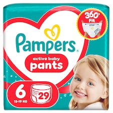 Pampers Active Baby Plienkové Nohavičky Veľkosť 6, 29 Plienok, 13kg-19kg