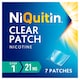 image 2 of NiQuitin Clear Patch Stop Smoking Aid 21mg Nicotine Patches 7s