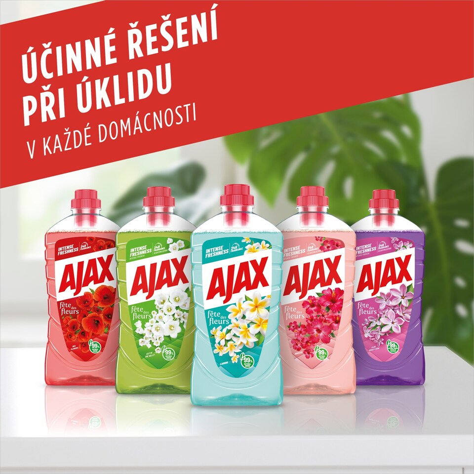 Obrázek 1 pro produkt Ajax Floral Fiesta Lagoon univerzální čistící prostředek 1000 ml