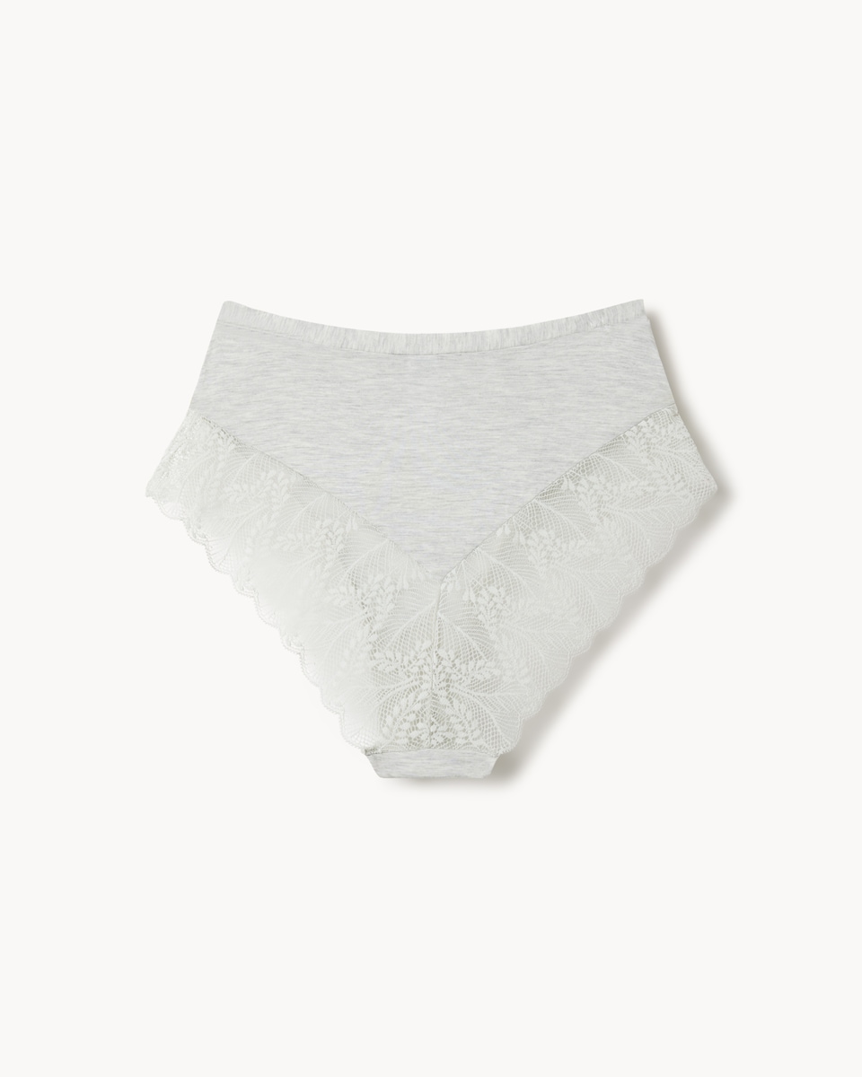 image 1 of F&F 3-Pack Lace Trim Full Briefs in Multi