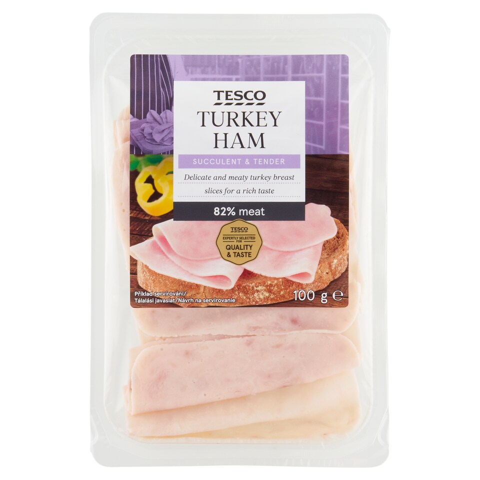 Tesco Turkey Ham Selected Sliced 100 g