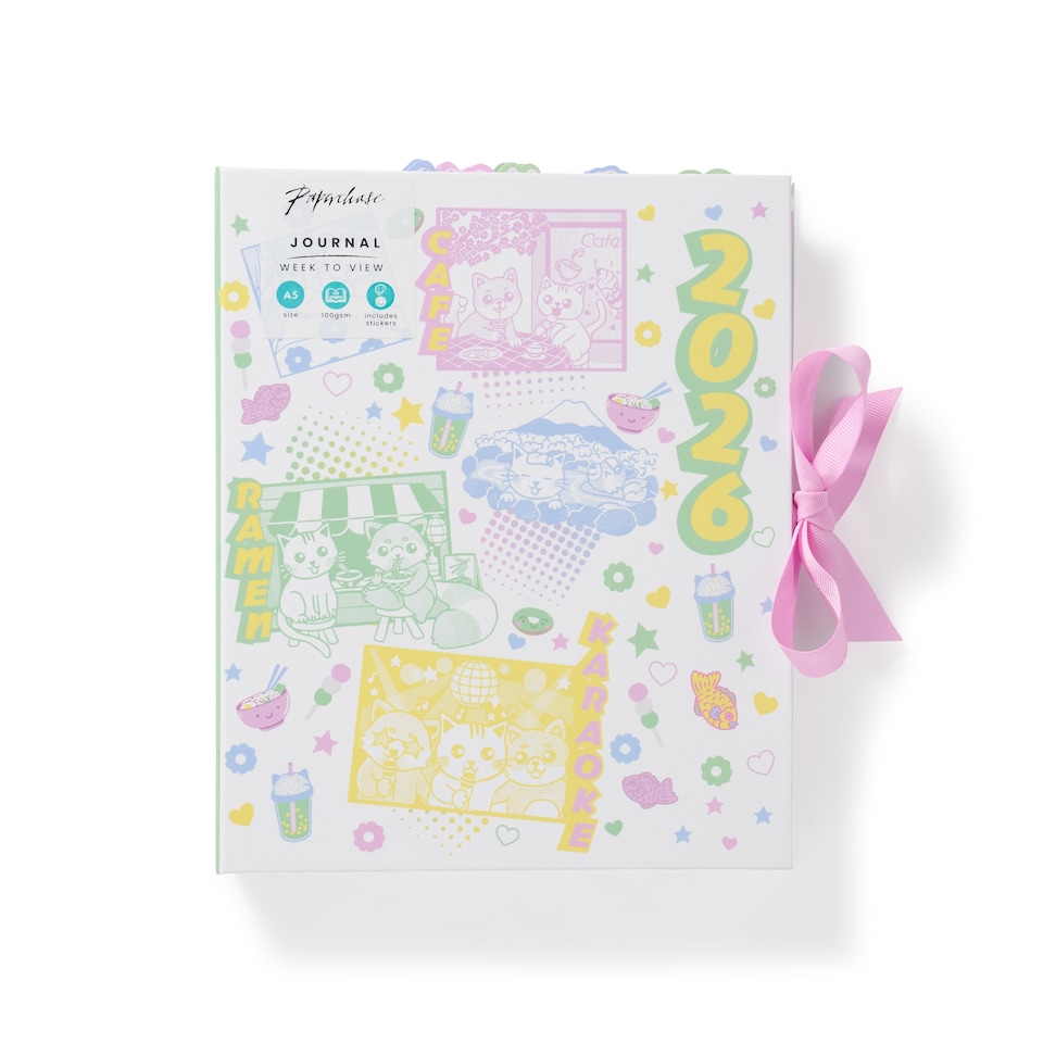 image 1 of Paperchase 2026 Cosmo Cats WTV Journal