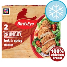 Birds Eye 2 Hot & Spicy Breaded Chicken Breast Steaks 180g