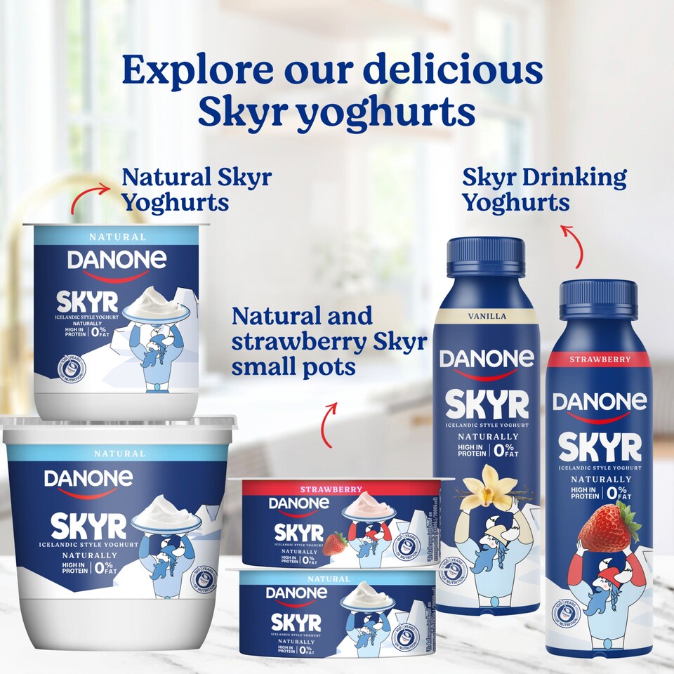 image 1 of Danone Skyr High Protein 0% Fat Natural Yoghurt 480g