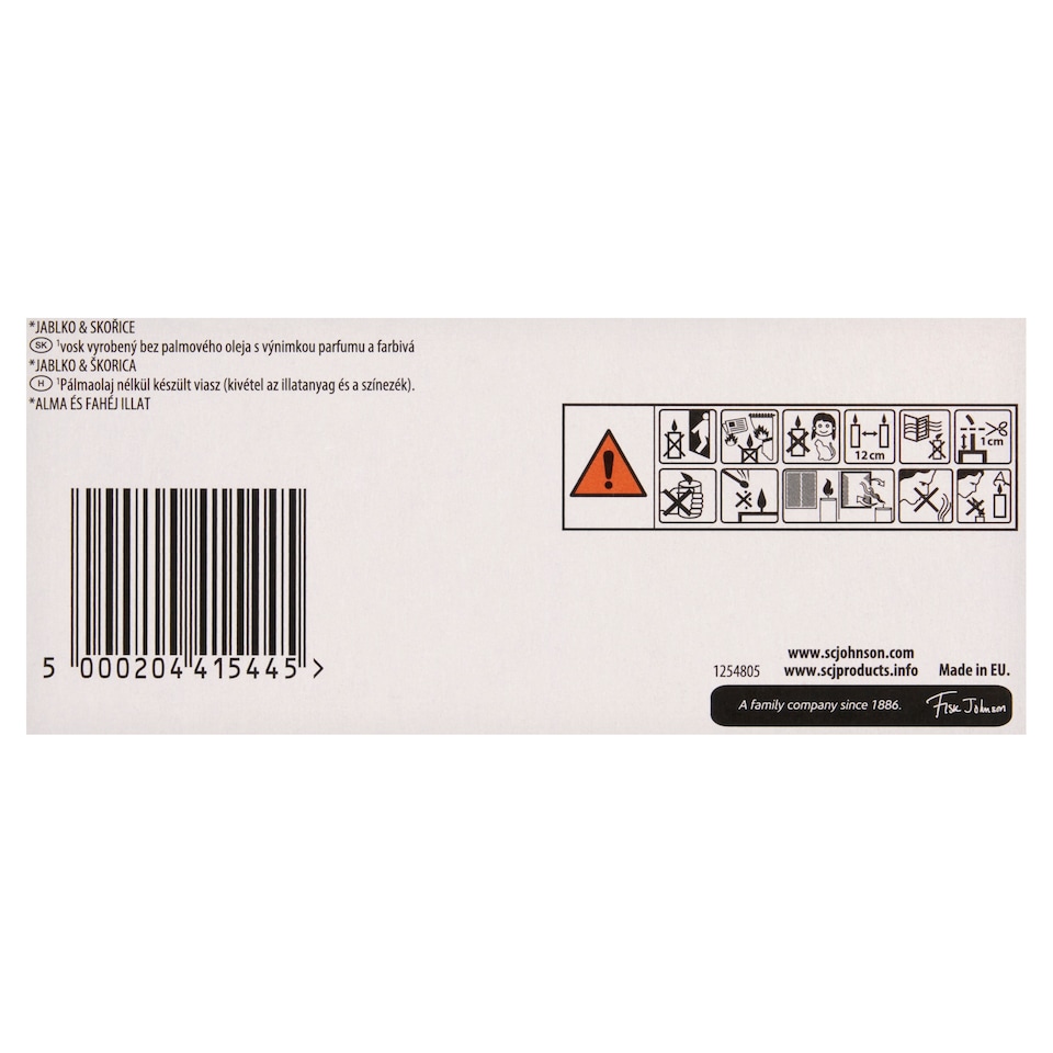 Obrázek 1 pro produkt Glade Warm Apple Pie parfémovaná svíčka 2 x 112g (224g)