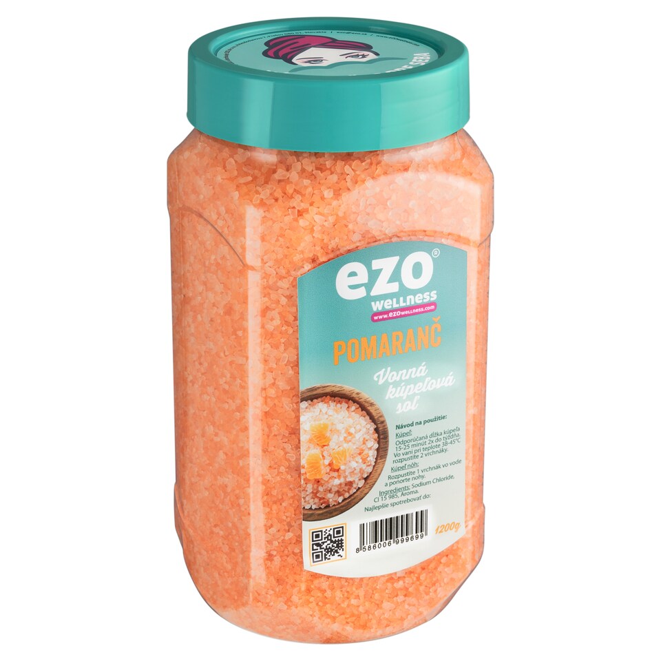 obrázok 1 z Ezo Wellness pomaranč vonná kúpeľová soľ 1200 g