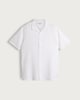 image 4 of F&F Pure Cotton Textured Relaxed Fit Short Sleeved Revere Shirt in White