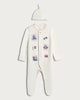 image 1 of Paddington My First Christmas Cotton Rich Sleepsuit and Hat Set in White