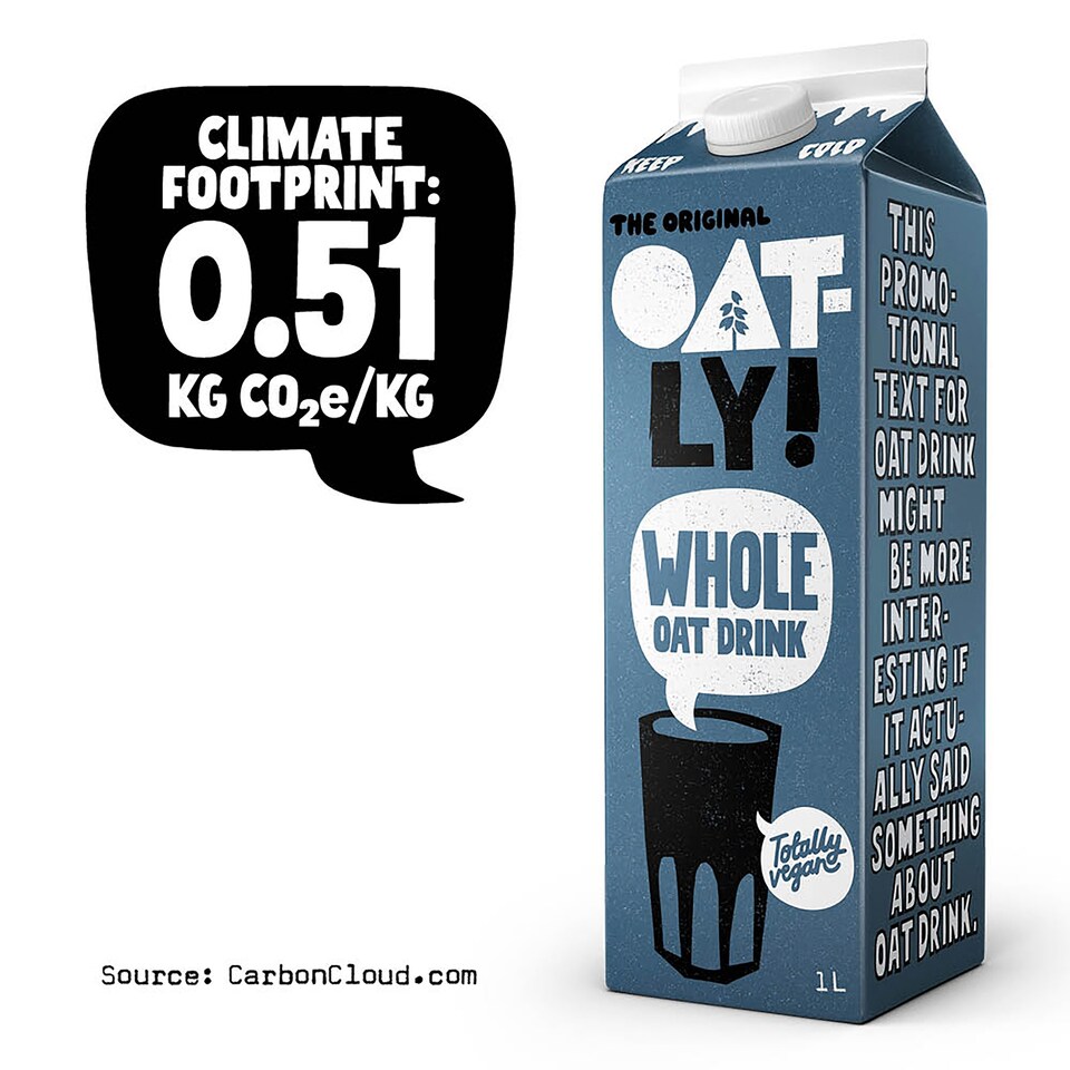 image 1 of Oatly Whole Oat Drink Chilled 1L