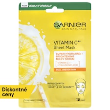 Garnier Skin Naturals rozjasňujúca textilná maska s vitamínom C, 28 g