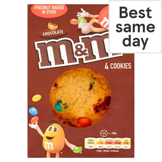 M&Ms Cookie 4 Pack Tesco Groceries
