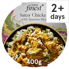 Tesco Finest Satay Chicken With Jasmine Rice 400G