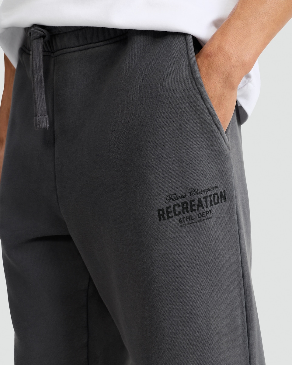 image 1 of F&F Pure Cotton Recreation Athletic Dept Joggers in Grey