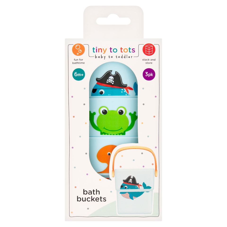 Tiny to Tots Bath Buckets 3 pcs