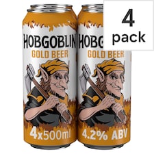 Hobgoblin Gold Ale Beer Can 4x500ml